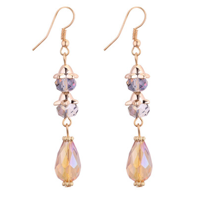 

New Big Water Drop Crystal Long Earrings Fashion Accessory Simulated Pearl Dangle Pendent Earring Women Jwellery