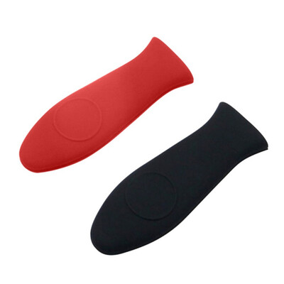 

2 Pcs Resistant Handle Holder Silicon Pot Pan Handle Cover Heat Wrap Anti-slip Soft Pot Sleeve Cover Grip Kitchen Accessories