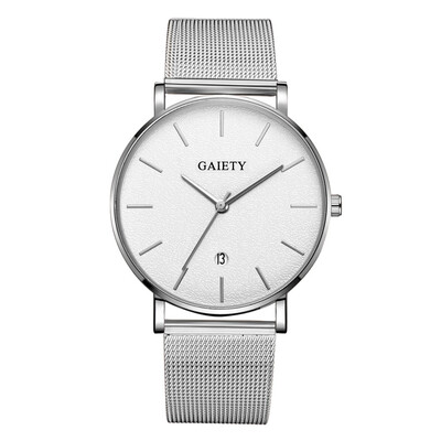 

〖Follure〗Business Fashion Simple Simple Casual Calendar Net With Strap Mens Watch