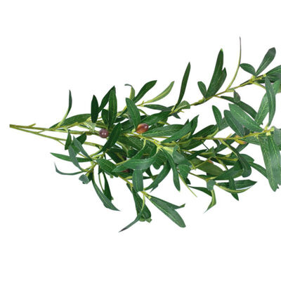 

Green Simulation Artificial Olive Branch Artificial Green Plant Leaves for Home Party Decor Flower Arrangement Supplies