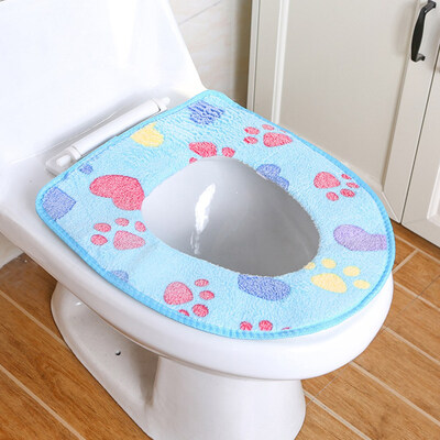 

Washable Universal Soft Toilet Seat Covers Toilet Warm Cushion Pads Bathroom Accessories