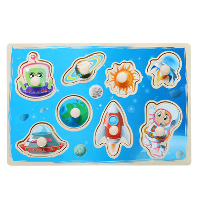 

〖Follure〗Childrens Puzzle Grasp Board Puzzle Birthday Boy Girl Educational Toy