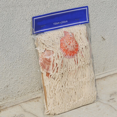 

Hot Sales Shell Decorative Nautical Fishing Balloon Net Bedroom Bar Beach Scene Party Net Decoration Hot Selling 5076