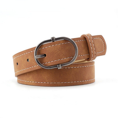 

New Wild Belt For Women Casual Long Section Retro Word Buckle Imitation Leather Fashion Belt Women