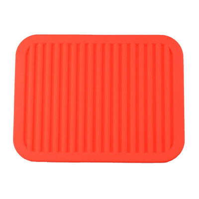 

ilicone Square Dish Drying Mat Premium Heat Resistant Tableware Dishwaser Durable Pad Dinnerware Table Mat Placemat
