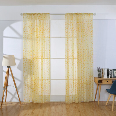 

Gobestart 1 PCS Pure Color Tulle Door Window Curtain Drape Panel Sheer Scarf Valances