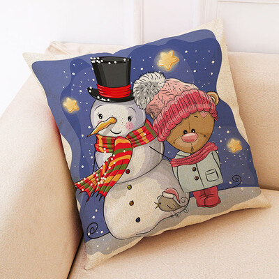 

Tailored Christmas Home Decor Cushion Cover Graffi Style Throw Pillowcase Pillow Covers