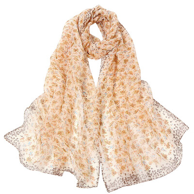 

Gobestart Fashion Women Small Floral Printing Long Soft Wrap Scarf Ladies Shawl Scarves