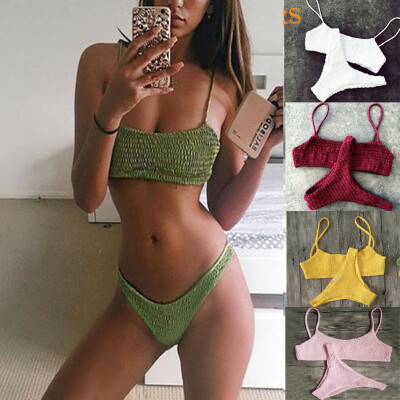 

Women Bikini Set Push-up Bra Bandage Swimsuit Triangle Swimwear Bathing suit Lot