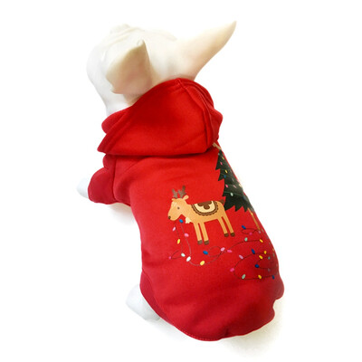 

Pets Fall Winter Christmas Warm Winter Print Sweater Blue Green Variety Hoodie Dog Jacket Thicken Sweater Pet Clothes