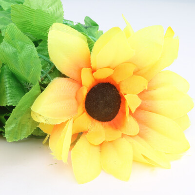 

Fake Sunflower Flower Vine Gerbera Daisy Flowers Plants Home Hotel Office