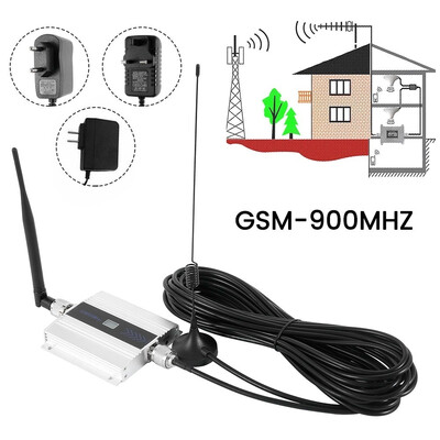 

USUKEU Plug Mobile Phone GSM Signal Booster GSM Signal Repeater Cell Phone GSM 9001800 MHz Signal Amplifier with LCD Display