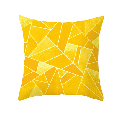 

〖Follure〗Yellow Polyester Pillow Case Sofa Car Waist Throw Cushion Cover Home Decoration