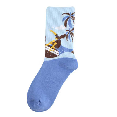 

Socks Autumn Winter Creative Models Creative Trend Fashion Couple Skateboard Socks Jacquard Cotton Socks For Unisex socks