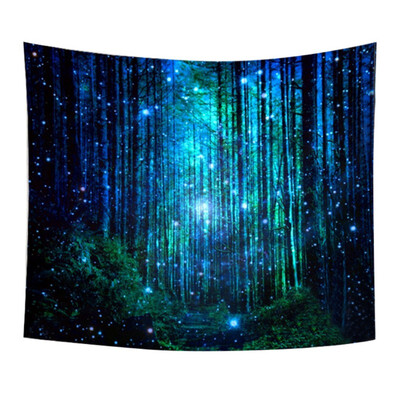 

Nordic Deep Forest Wall Decor Hanging Tapestry Mandala Cloth Yoga Mats Personalized Gift Beach Throw Carpets Home Decoration
