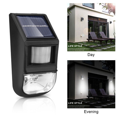 

〖Follure〗New Solar Bright Intelligent Induction Wall Lamp White Light 1 LED