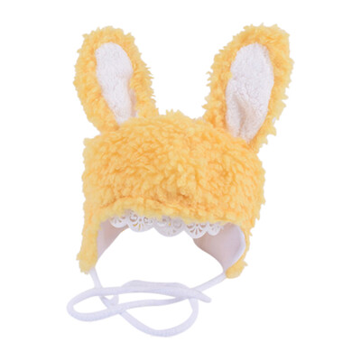 

Kids Girls Boys Baby Rabbit Ear Design Hats Winter Newborn Cute Warm Knitted Hemming Caps