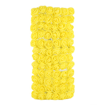 

72Pcs Colorfast Foam Roses Artificial Flower Head Wedding Bride Party Home Decor