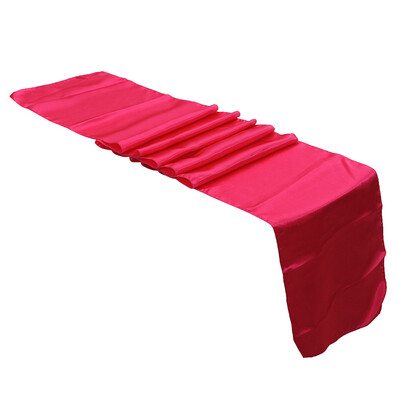 

Toponeto 30x275cm Satin Table Runner Wedding Reception Banquet Party Decoration