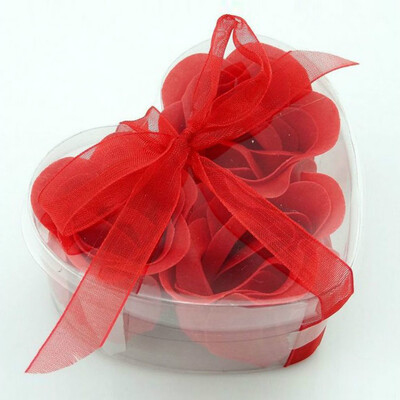 

3pcsbox Heart Rose Petal Soap Scented Bath Body Flower Wedding Gift