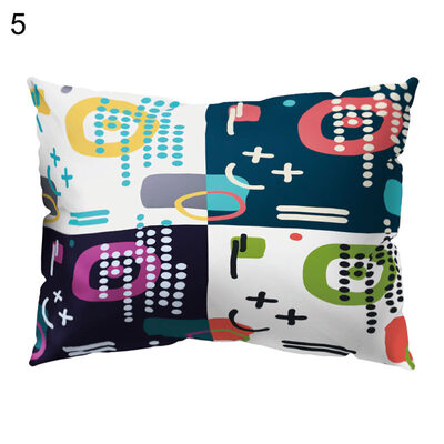 

Multicolor Irregular Pattern Pillow Case Cushion Cover Bed Car Cafe Office Decor