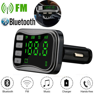 

〖Follure〗Wireless Bluetooth FM Transmitter Modulator Car Kit MP3 Player Dual USB Charger