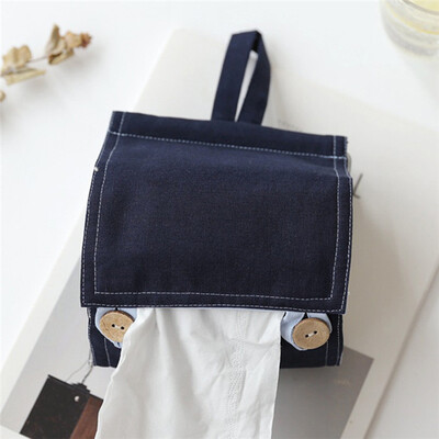 

Tissue Box Towel Papers Storage Bag Organizer Hanging Car Toilet Napkins Cover