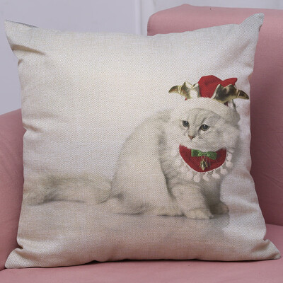 

Tailored New Christmas Cotton Linen Pillow Case Sofa Cushion Cover Home Decor