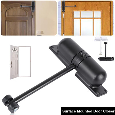 

1 Set Adjustable Surface Mounted Door Closer Spring Automatic Door Closer