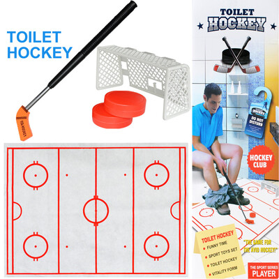 

〖Follure〗Toilet Hockey Game Decompression Fun Game Ice-hockey Toy