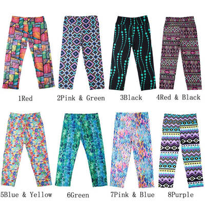

New Fashion Women Capri Leggings High Waist Floral Printing Cropped Yoga Pants Fitness Workout Casual Trousers