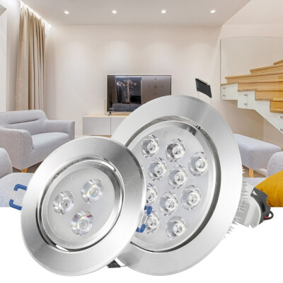 

3 12W Ceiling Spotlight LED Recessed Ceiling Spotlight Hotel Jewelry Cabinet No Angle Strobe Light Ceiling Spotlight