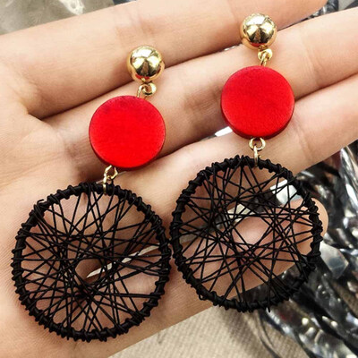 

Jewelry Bohemian Hoop Earrings Women Fashion Big Circle Earing Women Statement Earrings Party Wedding Brinco