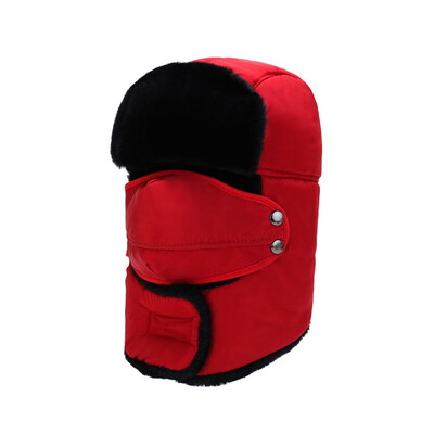 

Winter Warm And Thicker Hats Women Men Outdoor Cycling Windproof And Waterproof Warm Hats Outdoor Adults Ear Protector Hats