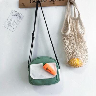 

Tailored Women Fashion Canvas Patchwork Radish Coin Purse Shoulder Handbag Casual Bag