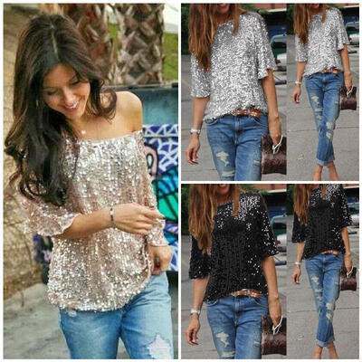 

Fashion Women Summer Loose Top Short Sleeve Blouse Ladies Casual Tops T-Shirt