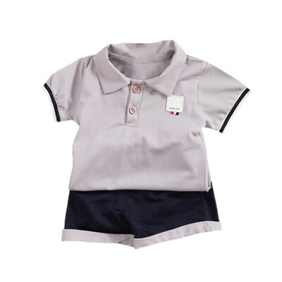 

Kindergarten school Clothes set baby boy clothes summer T-shirtshorts Gentleman fashion boy clothes