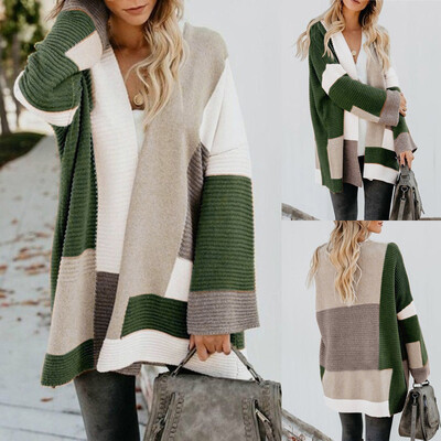 

Toponeto Women Ladies Winter long Sleeve Casual Loose Knitted Sweater Jumper Coat Tops