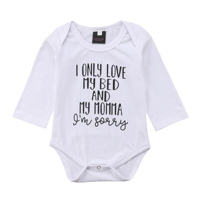 

Spring Autumn Casual Jumpsuits Baby Girl Letter Printing Long Sleeve Rompers Kids Bodysuits Baby Cotton Rompers