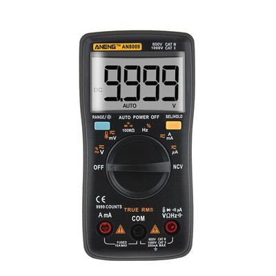 

ANENG AN8009 Handheld Digital Multimeter 9999 Counts Digital Multimeter ACDC Voltage Electronic Meter