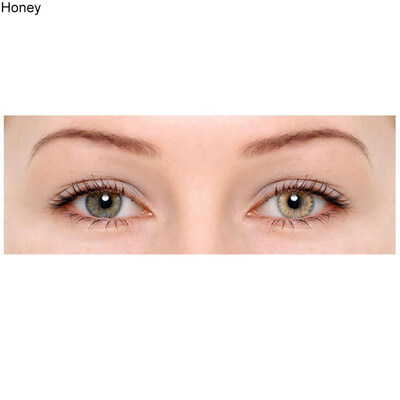 

1 Pair Colored Cosmetic Contact Lenses 0 Degree Women Yearly Use Makeup Eyewear