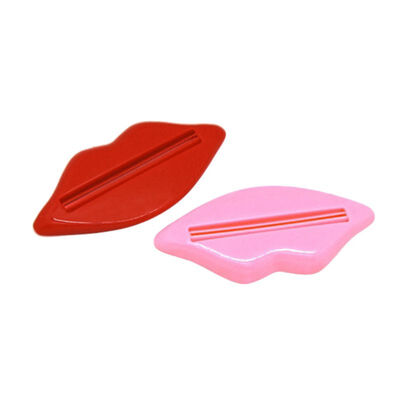 

2Pcs Mouth Lip Shape Toothpaste Squeezers Toothpaste Dispenser Press Tool Home Bathroom Accessories Set