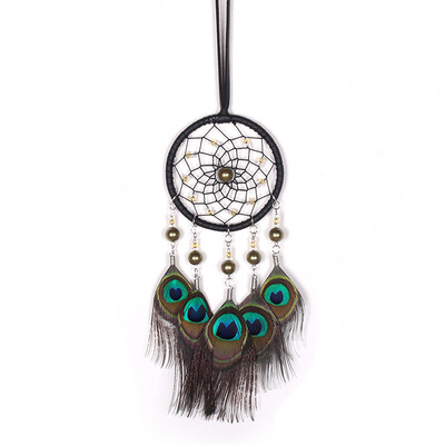 

JPGIF Handmade Lace Dream Catcher Feather Bead Hanging Decoration Ornament Gift