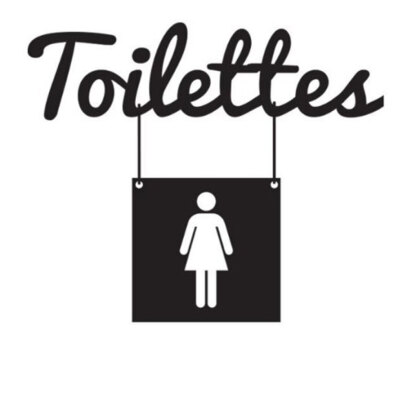 

Toilettes Wall Art Sticker Removable PVC Wall Tattoo Decals Living Room Bathtoom Wallpaper