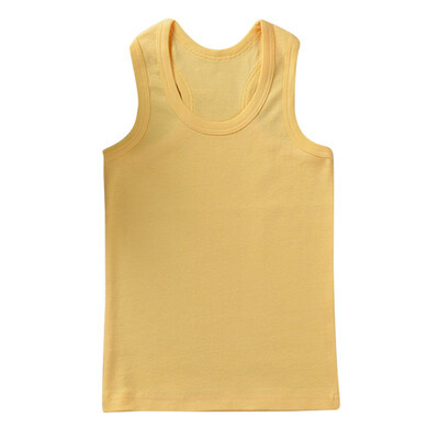 

Summer Kids Clothing Boys Girls Unisex Casual Cotton Solid Color Vest Children Vest