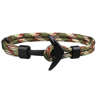 

Anchor Bracelet For Men Fashion Handmade Charm Braclet Jewelry Male Accessories