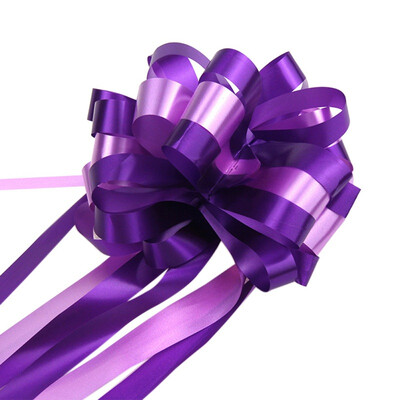 

10pcs Wedding decoration Bright Color Pull Bows Florist Craft Pull Bows With Ribbon Gift Wrapping Car Decoration