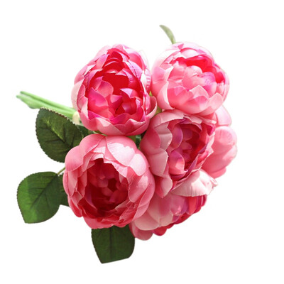 

Artificial Peony Bouquet Silk Flower Bridal Hydrangea Cheap Fake Flowers For Home Wedding Decoration