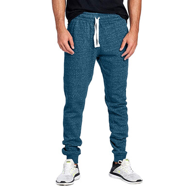 

Tailored Men Casual Jogger Sweatpants Basic Elastic Waist Solid Sport GYM Trousers