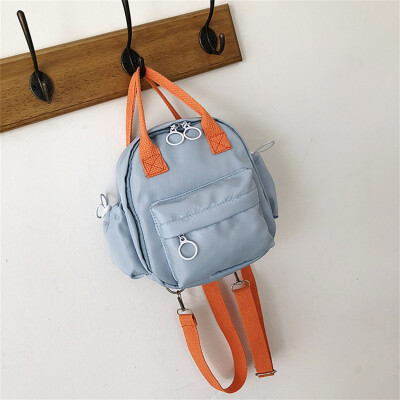 

Tailored Large Capacity Solid Color Waterproof Nylon Casual Backpack School Bag